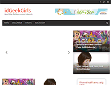 Tablet Screenshot of idgeekgirls.com